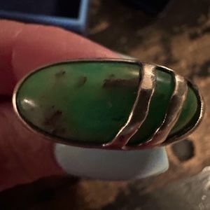 Silpada Oval Turquoise Stone Ring with Silver Bands